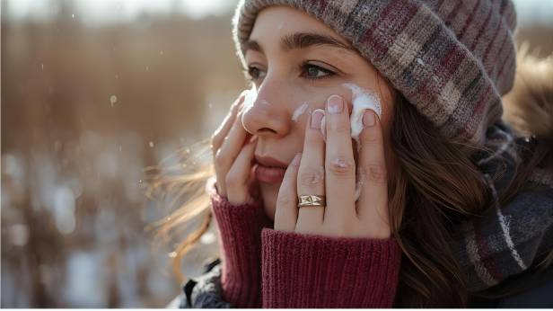 Cold weather causing moisture loss in skin